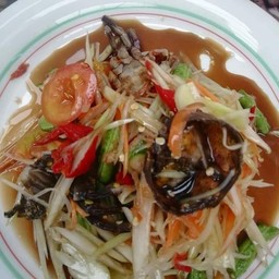 ตำปู ปลาร้า Tum small crabs