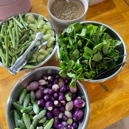 น้ำพริกกะปิ+ผัก