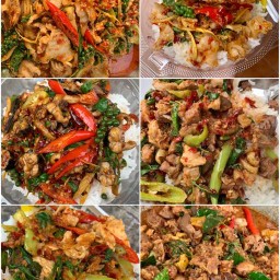 โอ๋ ผัดเผ็ด/อาหารป่า