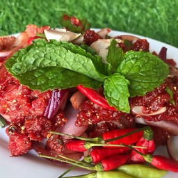 ก้อยเนื้อดิบขม(เนื้อสับ)