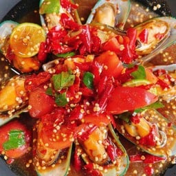 ตำเหลาหอยนิวซิแลนด์ปลาร้า