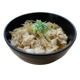 ข้าวหน้าหมูสไลซ์ผัดซีอิ๊วญี่ปุ่น ฟรี กิมจิ