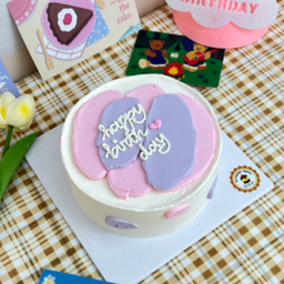 เค้กวนิลา มินิมอลแบบหรู 1P