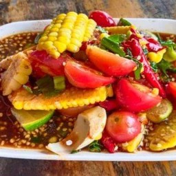 ตำข้าวโพดหมูยอ