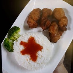 ข้าวหน้าไก่คาราเกะ