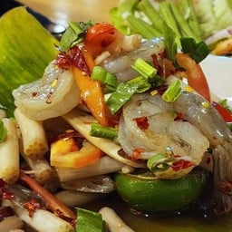 ตำไหลบัวกุ้งสด