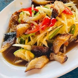 ตำคอหมูย่าง