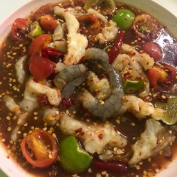 เกาเหลากุ้งสด+เล็บมือนาง อร่อยเริ่ด