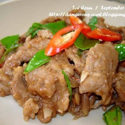 หมูผัดกะปิ