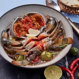 [อร่อยซ่ากับโค้ก] ตำปูไข่ดองปลาร้า ขนาดกลาง +  โค้ก ออริจินัล (กระป๋อง)