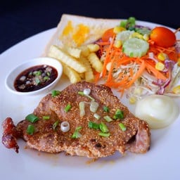 สเต็กอีสาน(สันคอหมู)