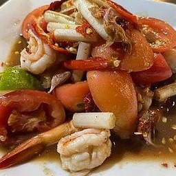 ตำไทยไหลบัวกุ้งสุก