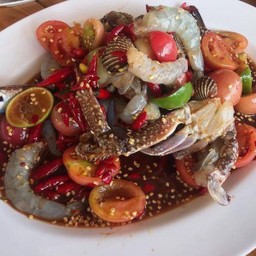 [อร่อยซ่ากับโค้ก] เกาเหลาทะเลรวม +  โค้ก