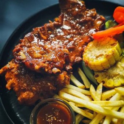 ซี่โครงหมูอบบาบีคิว