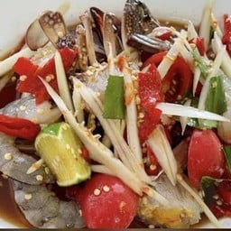 ตำปูม้ากุ้งสด