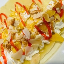 ขายดี !แป้งนุ่มครีมสดบิสกิตเนยถั่วครัมเบิ้ลครีมวนิลาอัลมอนด์ราดสตรอเบอรี่ซอส