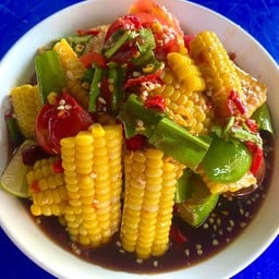 ตำปลาร้าข้าวโพด