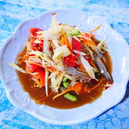 ตำกุ้งสด