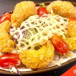 สลัดกุ้งทอด