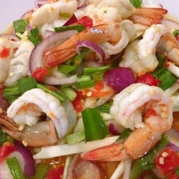 ยำกุ้งสุก