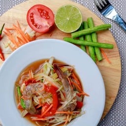 ตำปลาร้สกุ้งสด