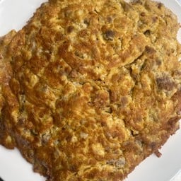 ไข่เจียวหมูสับกระเทียมพริกไทย