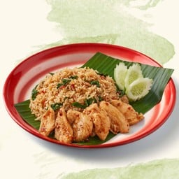 ข้าวกะเพราไก่คลุก