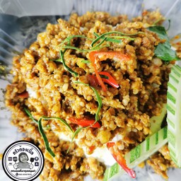 ข้าวราดผัดคั่วกลิ้ง