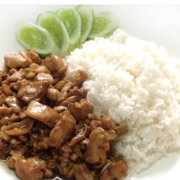 ข้าวไก่กระเทียม