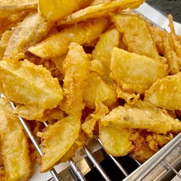 มันฝรั่งสดทอดเขย่าผง