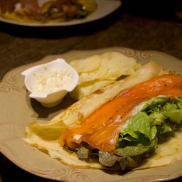 Gravlax Salmon and dill roll