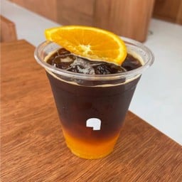 Orange espresso soda