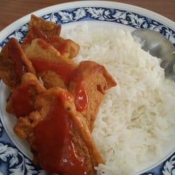 ข้าวหมูยอทอด