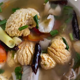 ต้มยำเนื้อปลา+ไข่ปลา