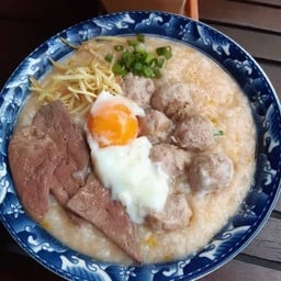 โจ๊กฟักทองหมู ตับ ไข่