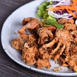 ปูนิ่มทอดกระเทียม