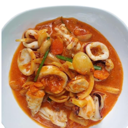 หมึกผัดไข่เค็ม