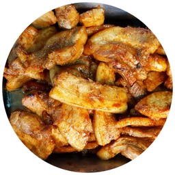 หมูสามชั้นทอดเค็ม (1 ขีด)