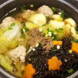 ต้มจืดผักกากขาวหมูสับสาหร่าย