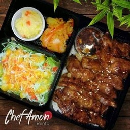 ้้ข้าวหน้าเนื้อย่างซอส