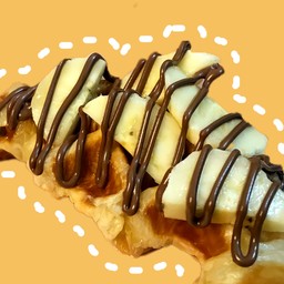 ครอฟเฟิล นูเทลล่ากล้วยหอม