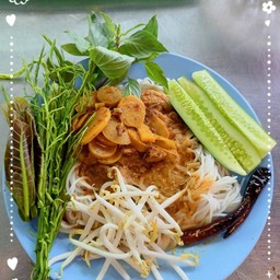 ขนมจีนกะเราะ (เจ้าเก่า)  ร้านในตลาดเทศวิวัฒน์1 ข้างร้านทองแสนงาม (ตรงข้ามบริษัทพิธานปัตตานี)