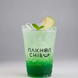 กรีนแอปเปิ้ลโซดา (เย็น)