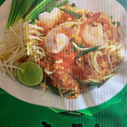 ผัดไทยกุ้ง+ไข่