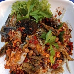 ยำมะม่วงปูม้า+ปูจืดปลากรอบ