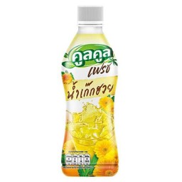 น้ำเก๊กฮวย+น้ำแข็งใส่แก้ว