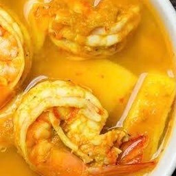 เซ็ทแกงส้มกุ้งยอดมะพร้าว   ข้าวไข่เจียว