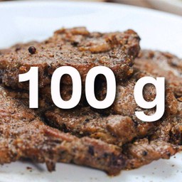 สันคอหมูย่างสูตรพริกไทยดำ 1ขีด