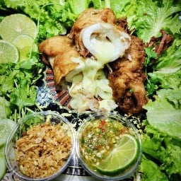 หมึกกระเทียม/หมึกมะนาว