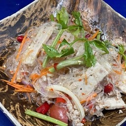 ยำวุ้นเส้นหมูสับหมูยอ